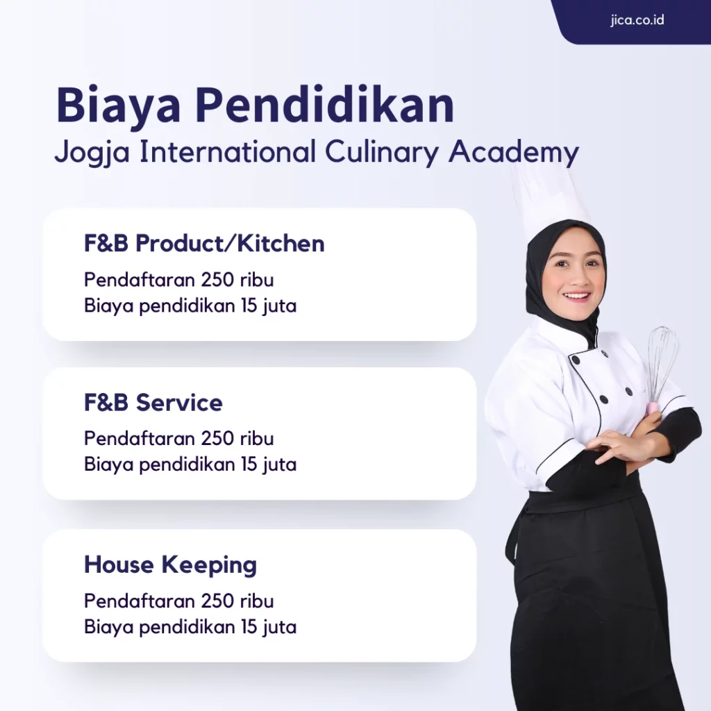 Biaya pendidikan JICA - akademi chef profesional